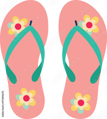 flip flops vector