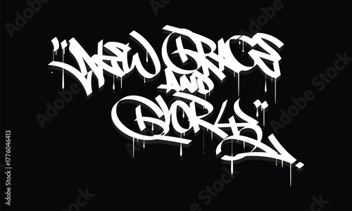 NEW GRACE AND GLORY graffiti tag style design