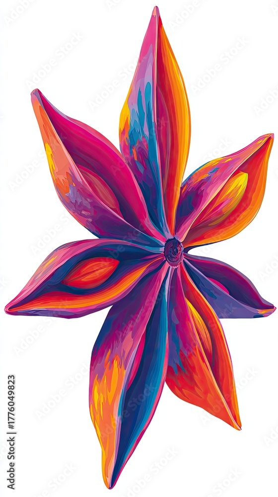 Fototapeta premium Colorful Star Anise Graphic Design