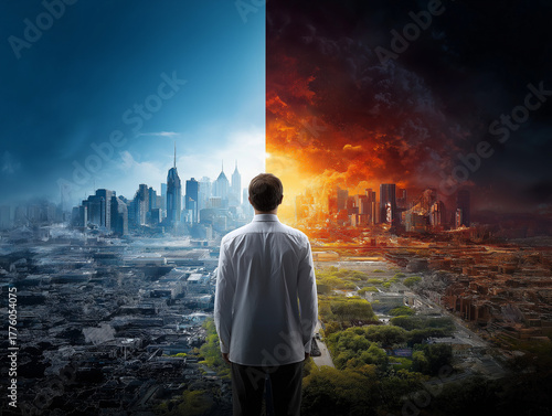 幸福な未来　不幸な未来　人生の岐路　