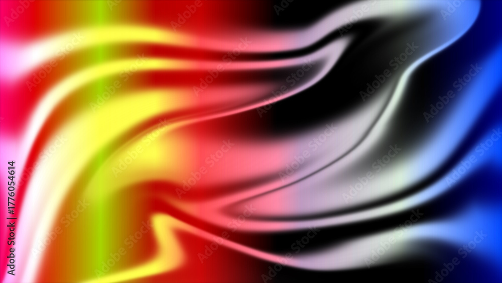 Obraz premium Abstract Colorful Fluid Design A Blend of Colors and Motion in Digital Art