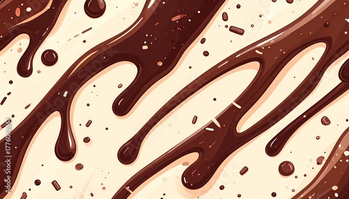 チョコレートのとろける背景