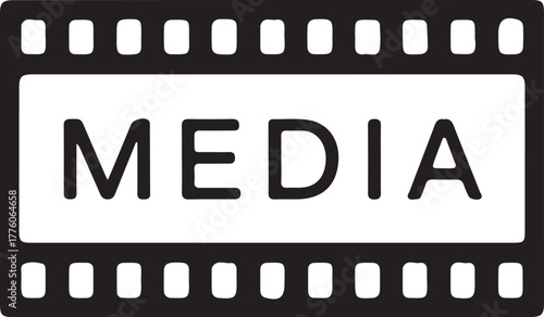 Media Film Strip Illustration Entertainment Creative Media Production Industry Creative Process Footage Image