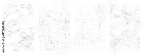 Fotografija Four distinct grey textured backgrounds with subtle scratches and speckles on wh