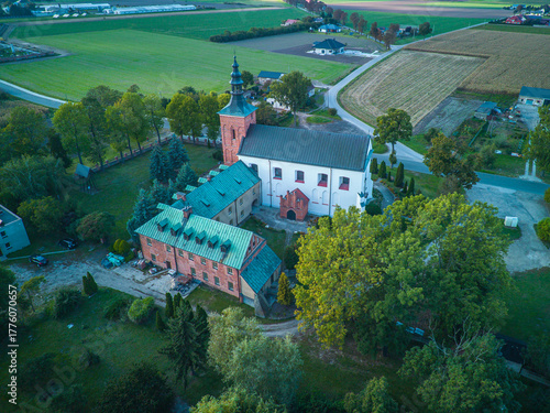 Cuadro en lienzo Pauline Monastery in Oporów, Poland.