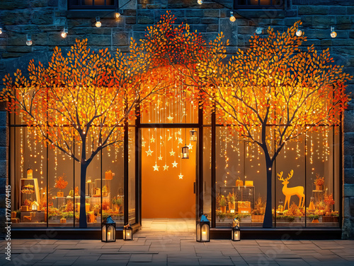 an inviting Christmas shop ...
