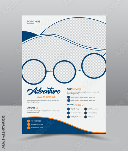 Explore the world with us and make your next journey unforgettable with amazing destinations. travel flyer design