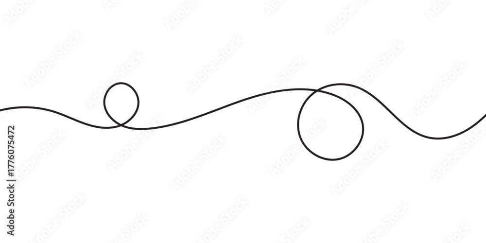 Fototapeta premium Swoosh, swash underline stroke set. Abstract wavy thin line. Squiggle elements. Vector illustration. EPS 10. isolated on the white background.