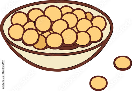 bean curry on white background