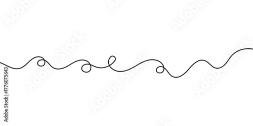 hand drawn lines, line doodle, curve, spiral line. isolated on white background. Vector illustration . EPS 10