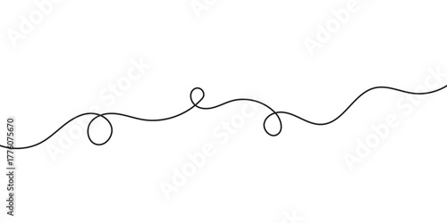 hand drawn lines, line doodle, curve, spiral line. isolated on white background. Vector illustration . EPS 10