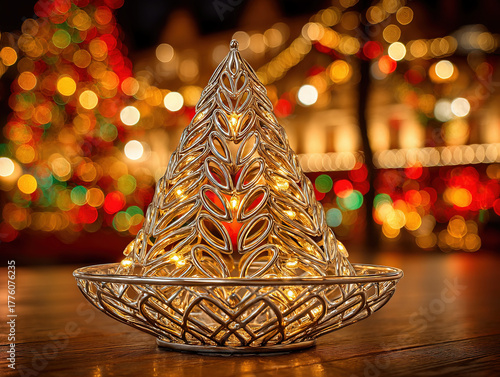 empty Christmas tree stand