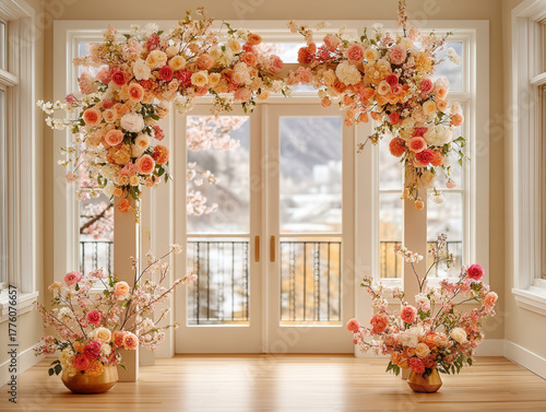 floral wedding arch