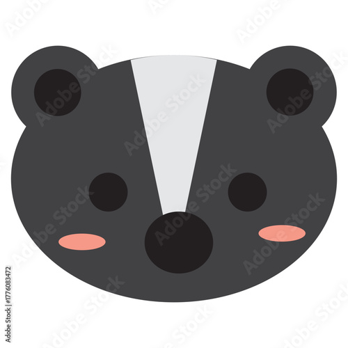 cute skunk vector