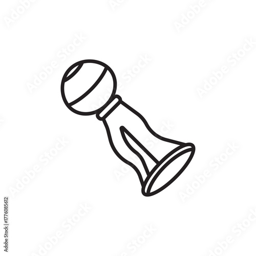 Isolated breast pump symbol icon,illustration template design