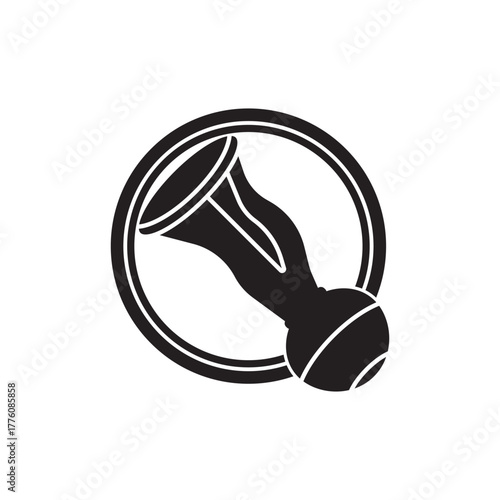 Isolated breast pump symbol icon,illustration template design