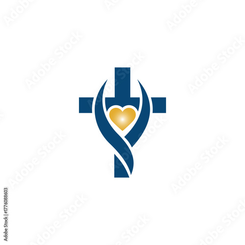 Religious Love and Care Symbol Vector