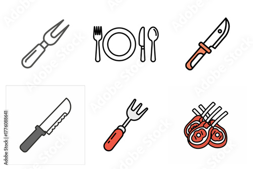 Jewelry and Accessories Vector Icon Set: Fashion, Personal Adornment, Gemstones, and Style Elements