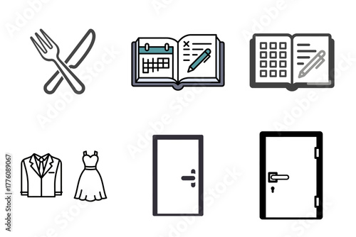 Business, Finance, Investment and Growth Strategy Vector Icons Set