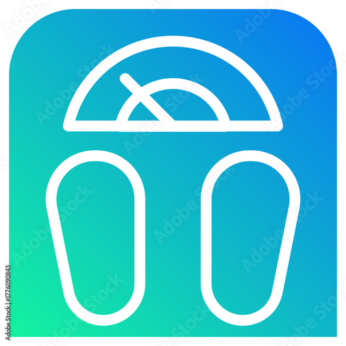 weighing scale gradient fill icon