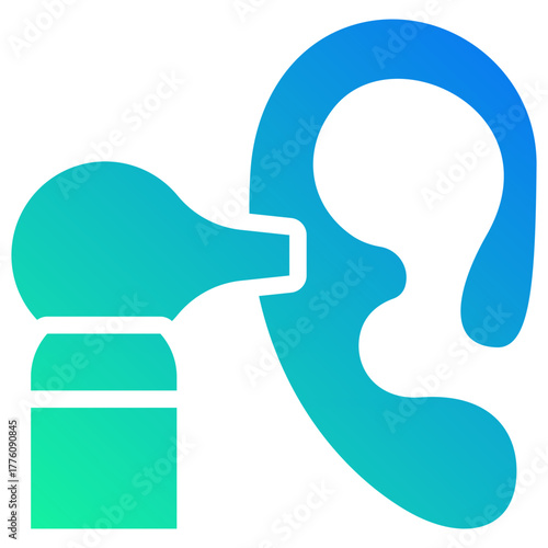 otoscope gradient fill icon