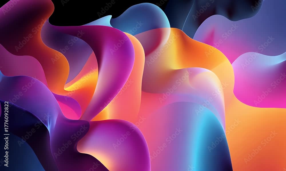 Abstract soft color gradients transitioning smoothly across a dark background creating a subtle and elegant visual texture for design projects and digital art