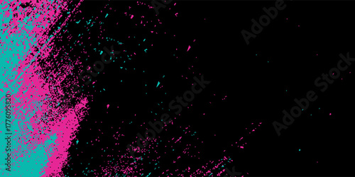 Car sticker wrap banner abstract sporty lines pink blue greenish grunge color combination brush storm thunder modern pattern racing motorsport.