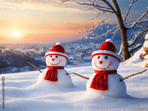 暖かい雪だるま