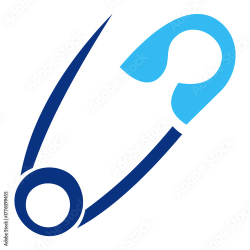 Safety pin dual color