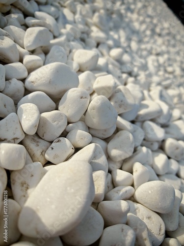 Photo of beautiful white stones