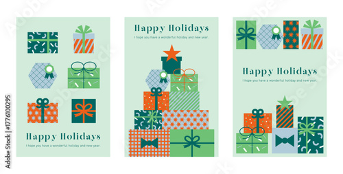 グリーティングカード　クリスマス・新年・プレゼント