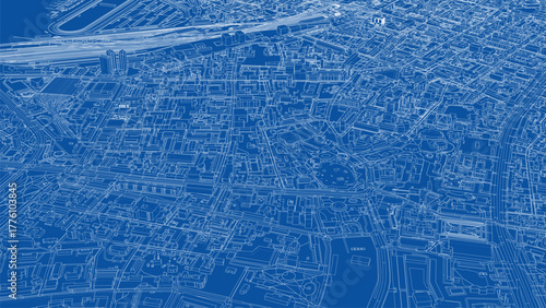 Intricate Urban Blueprint