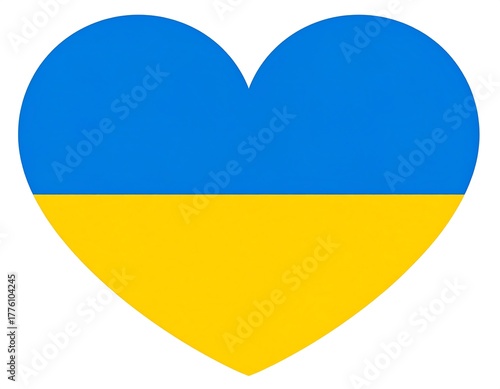 A heart shape with the colors blue and yellow, likely symbolizing support for a nation Free Download A heart shape with the colors blue and yellow, likely symbolizing support for a nation - GFXLoad