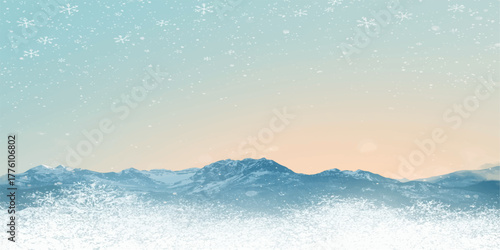 First Light on Snowdust Peaks