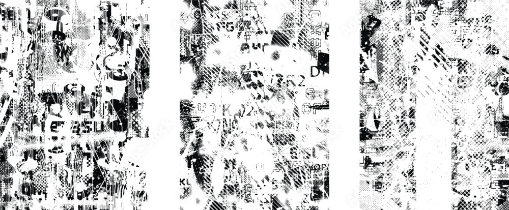 custom made wallpaper toronto digitalGlitch distorted geometric shape . Noise destroyed logo . Trendy cyber punk poster . Glitched frame .Grunge textured . Distressed effect .Vector shapes with a halftone dots screen print texture.