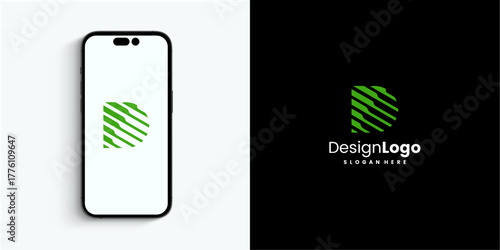Modern Abstract Letter D Logo Design for Branding and Mobile Applications