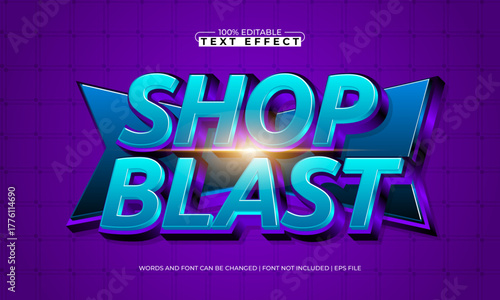 shop blast editable special offer text effect for shopping promotion