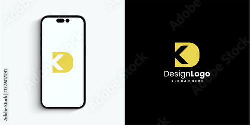Modern Abstract Letter D Logo Design for Branding and Mobile Applications
