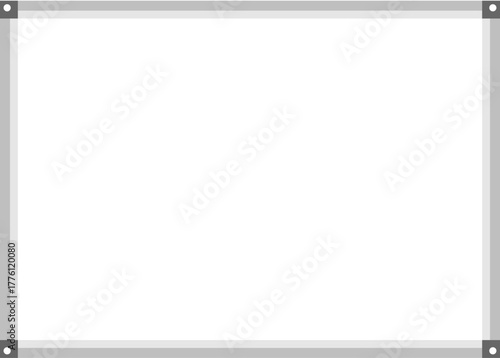 Blank whiteboard flat illustration