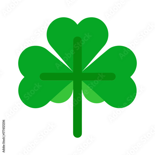 Shamrock cross symbol faith green hope Irish luck