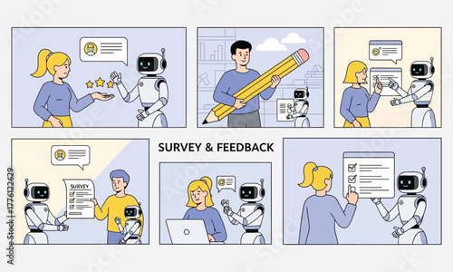 Elderly man character creation kit with a set of different poses, facial expressions, and gestures for animation projects