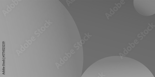 A minimalist abstract background featuring overlapping curves and circular shapes in various shades of gray, creating a smooth gradient and subtle depth