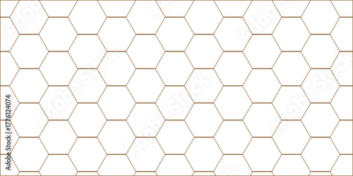 Seamless geometric hexagon vector pattern with a honeycomb texture and black background