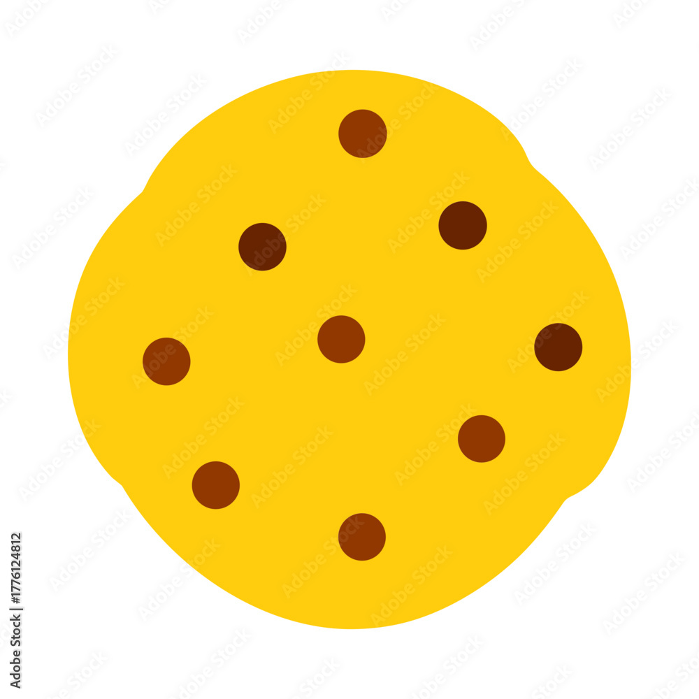 Fototapeta premium Delicious chocolate chip cookie perfect for baking inspiration