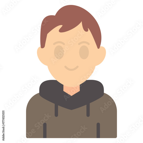 Avatar with Hoodie Icon