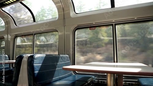 passenger train in the train