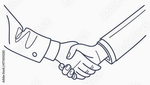 Professional handshake sealing a successful business deal, symbolizing trust and partnership for modern ventures