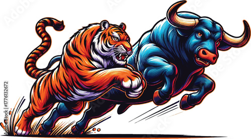 Tiger vs Bull
