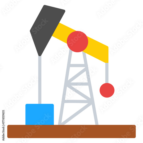 Oilfield Landscape Icon