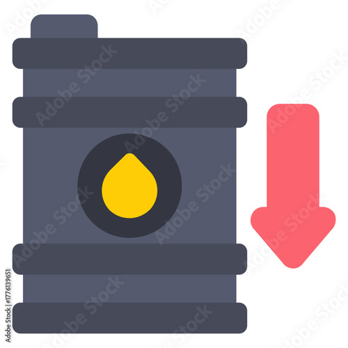 Oil Crisis Icon Icon